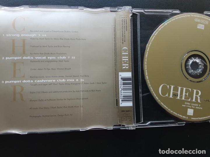 CDs de m&uacute;sica: Cd single CHER, STRONG ENOUGH, 3 MIXES - Foto 2