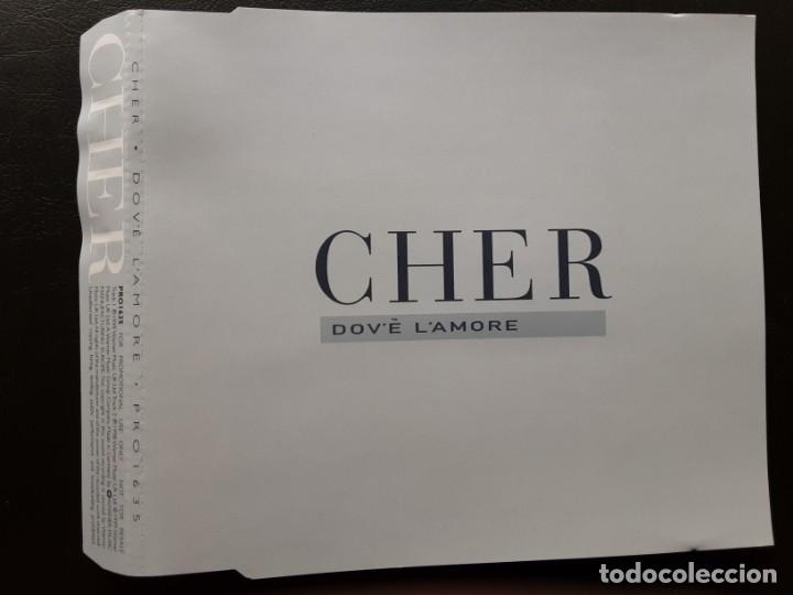 CDs de m&uacute;sica: Cd single CHER, DOVE L AMORE - Foto 1
