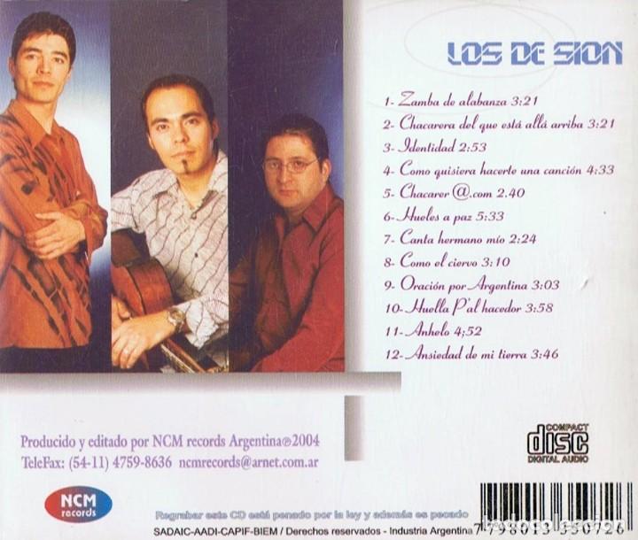 CDs de m&uacute;sica: LOS DE SION IDENTIDAD (CD) - Foto 2
