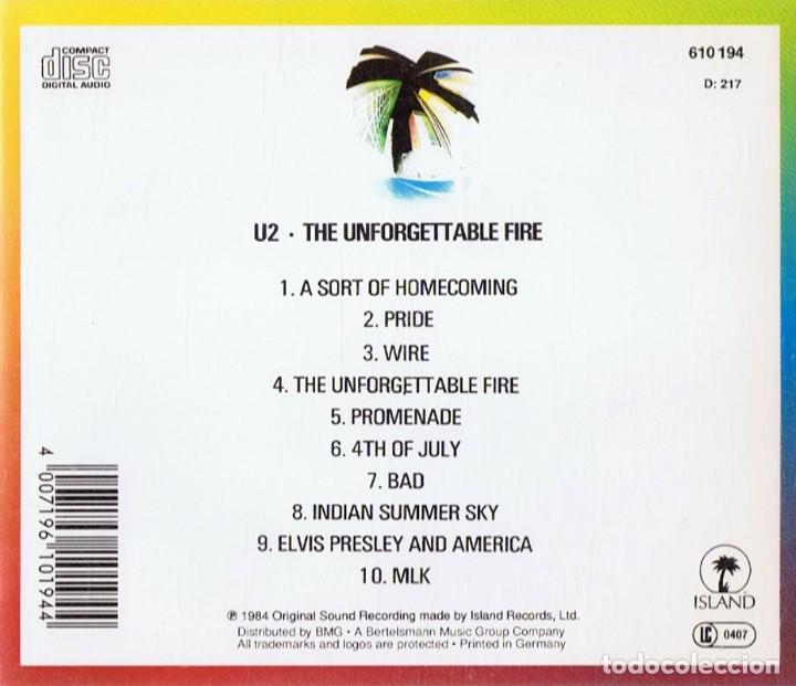 CDs de m&uacute;sica: U2 THE UNFORGETTABLE FIRE (CD) - Foto 2