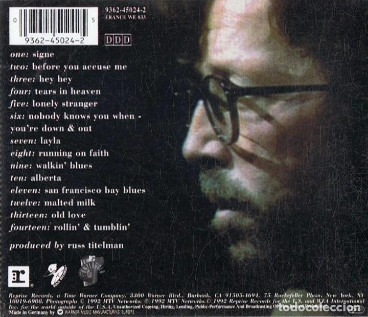 CDs de m&uacute;sica: ERIC CLAPTON UNPLUGGED (CD) - Foto 2