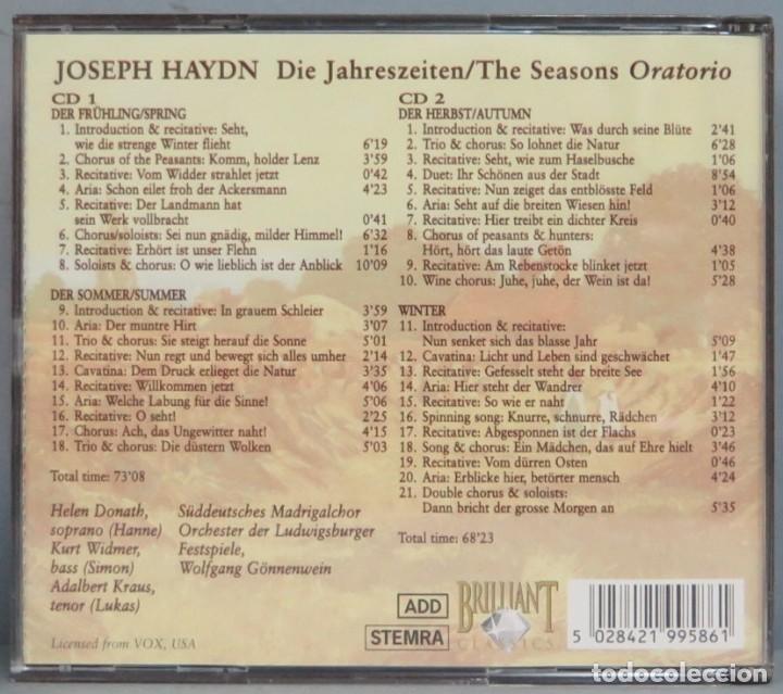 CDs de m&uacute;sica: 2 CD. HAYDN DIE JAHRESZEITEN - Foto 2
