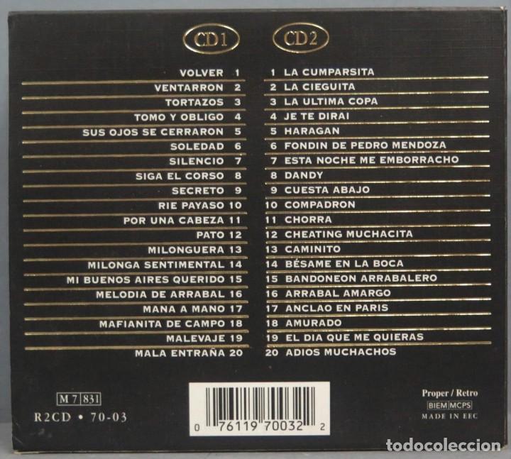 CDs de m&uacute;sica: 2 CD. CARLOS GARDEL. EL REY DEL TANGO - Foto 2
