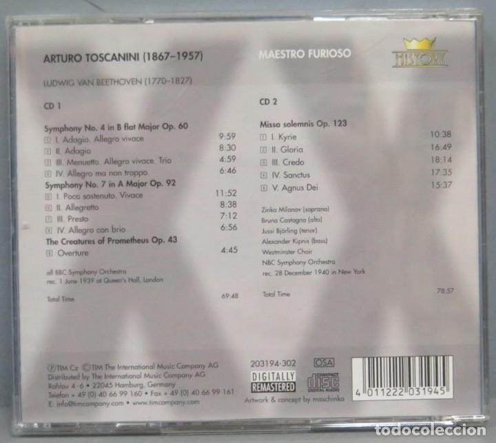 CDs de m&uacute;sica: CD. TOSCANINI. MAESTRO FURIOSO. BEETHOVEN - Foto 2
