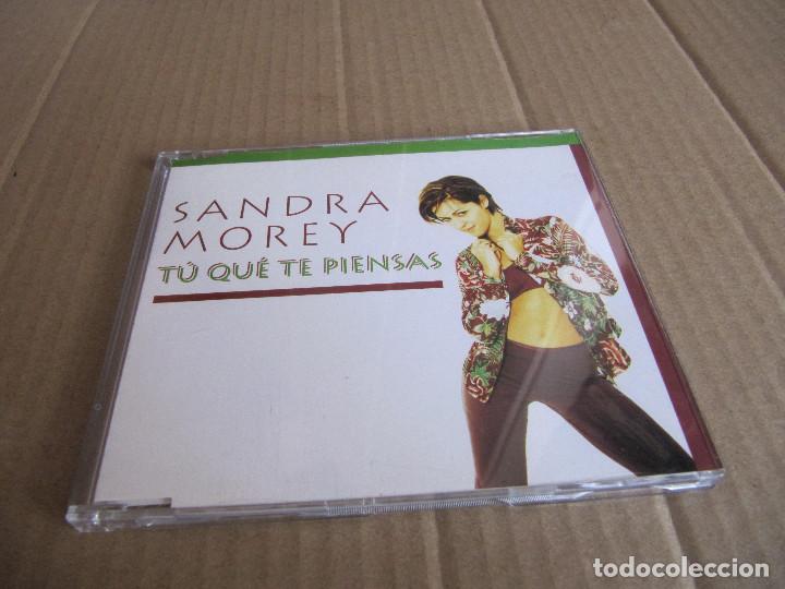 CDs de m&uacute;sica: SANDRA MOREY / T&Uacute; QU&Eacute; TE PIENSAS (CD SINGLE 1997) - Foto 1