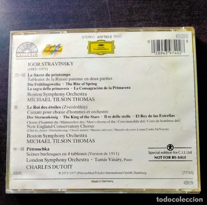 CDs de m&uacute;sica: LE SACRE DU PRINTEMPS - IGOR STRAVINSKY, MICHAEL TILSON THOMAS, CHARLES DUTOIT - Foto 2