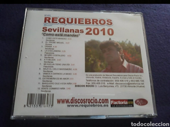 CDs de m&uacute;sica: REQUIEBROS - Como est&aacute; mandao- CD 2010. - Foto 3