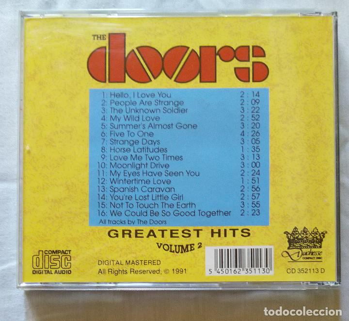 CDs de m&uacute;sica: The Doors greatests hits volumen 2 - Foto 2