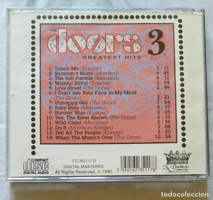 CDs de m&uacute;sica: The Doors greatests hits volumen 3 - Foto 2