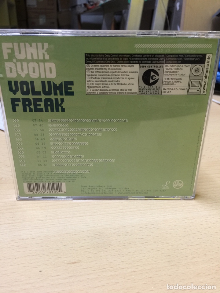 CDs de m&uacute;sica: FUNK D&rsquo;VOID VOLUME FREAK [ CD SEMINUEVO] - Foto 2
