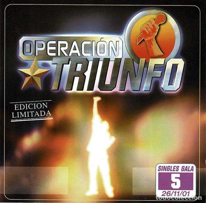 CDs de m&uacute;sica: Operaci&oacute;n Triunfo. Singles Gala 5. CD - Foto 1