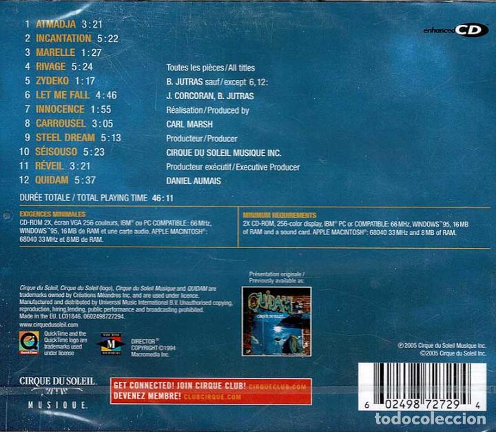 CDs de m&uacute;sica: Cirque du Soleil - Quidam. CD (precintado) - Foto 2