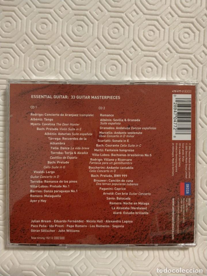 CDs de m&uacute;sica: ESSENTIAL GUITAR. 33 GUITAR MASTERPIECES. DOBLE COMPACTO DECCA. - Foto 2