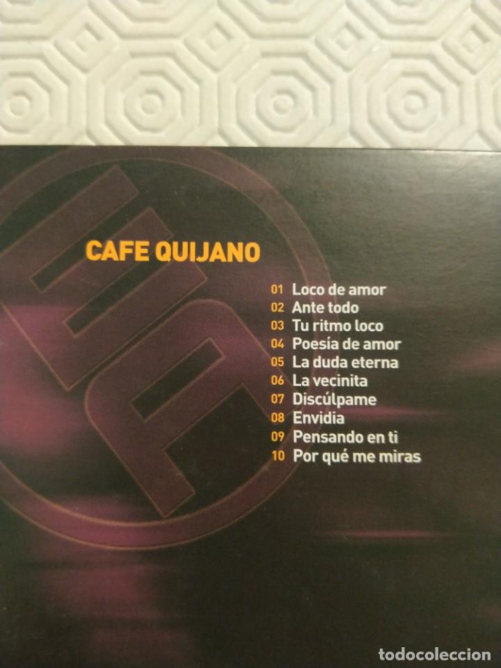 CDs de m&uacute;sica: CAFE QUIJANO. COMPACTO CON 10 CANCIONES. - Foto 3