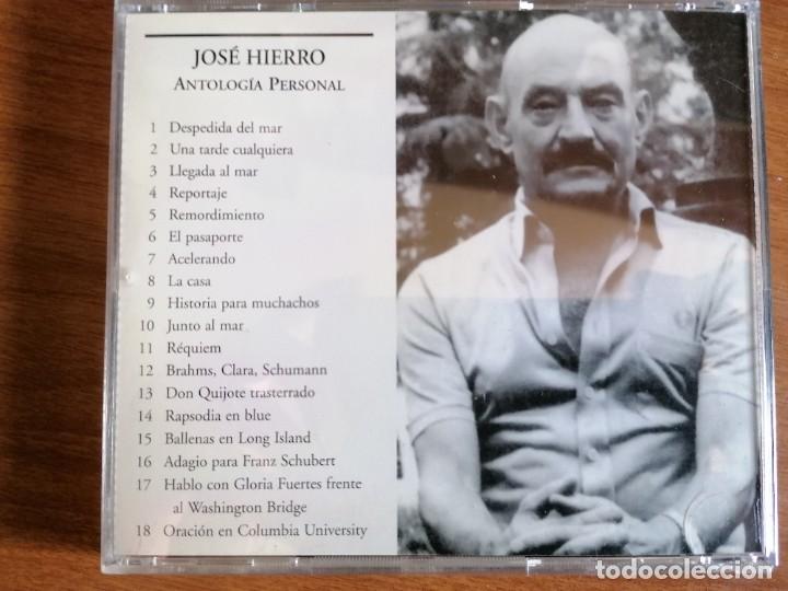 CDs de m&uacute;sica: CD Jos&eacute; Hierro Antolog&iacute;a Personal - Foto 2