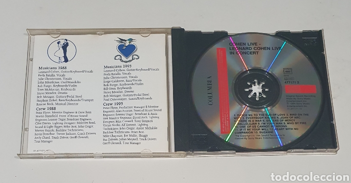 CDs de m&uacute;sica: LEONARD COHEN / CD / COHEN LIVE - Foto 2