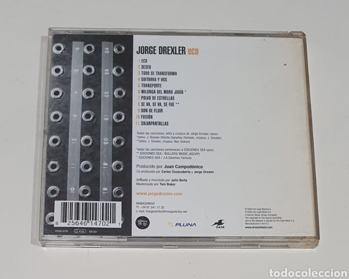 CDs de m&uacute;sica: JORGE DREXLER / CD / ECO - Foto 3