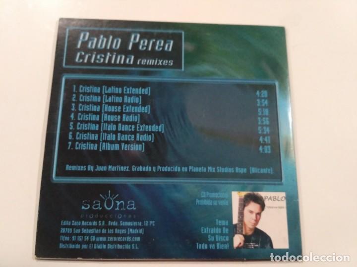 CDs de m&uacute;sica: Pablo Perea - Cristina remixes - Foto 2