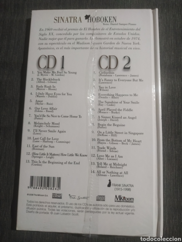 CDs de m&uacute;sica: Sinatra, Hoboken (MKRoom) - Foto 2