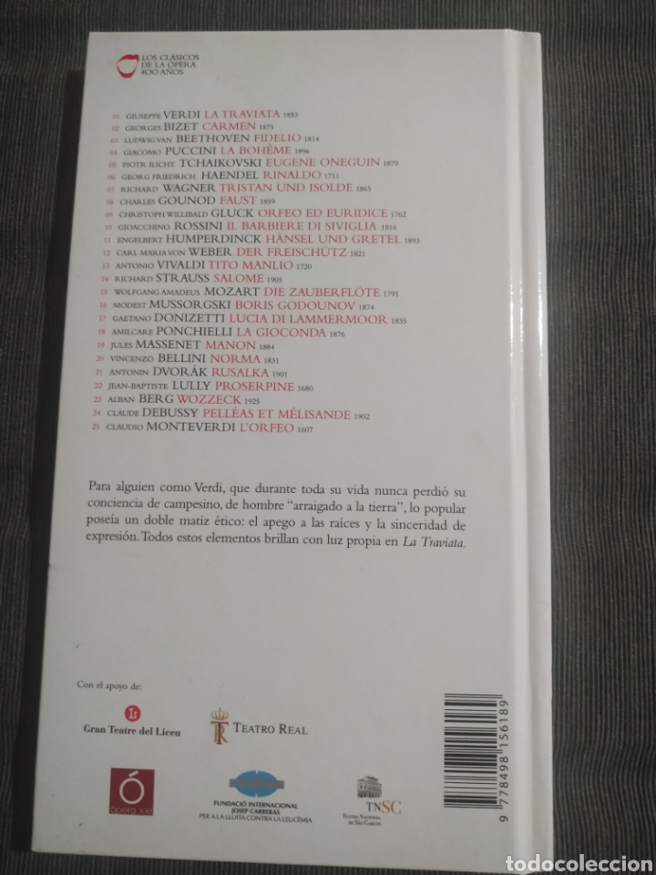 CDs de m&uacute;sica: Verdi, La Traviata (Libro + 2 CD, El Pa&iacute;s) - Foto 2