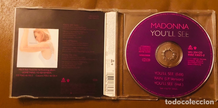 CDs de m&uacute;sica: MADONNA - YOU&rsquo;LL SEE RAIN CD SINGLE - Foto 2