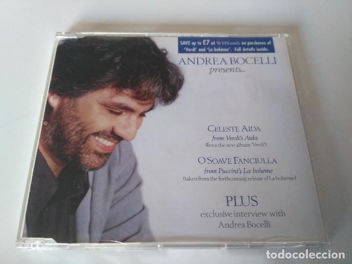 CDs de m&uacute;sica: Andrea Bocelli - Presents... (CD, Single, Promo) - Foto 1