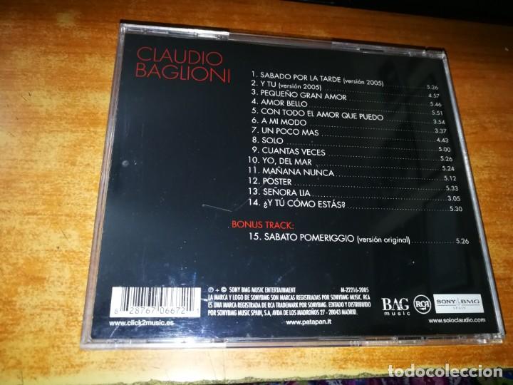 CLAUDIO BAGLIONI Todo Baglioni grandes exitos en ESPAÑOL CD ALBUM DEL AÑO  2005 CONTIENE 15 TEMAS