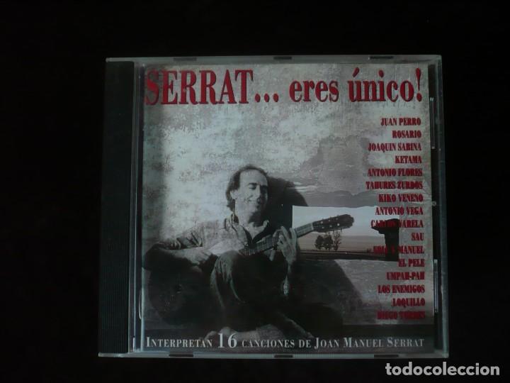 CDs de m&uacute;sica: serrat - eres unico - 16 temas - cd como nuevo - Foto 1
