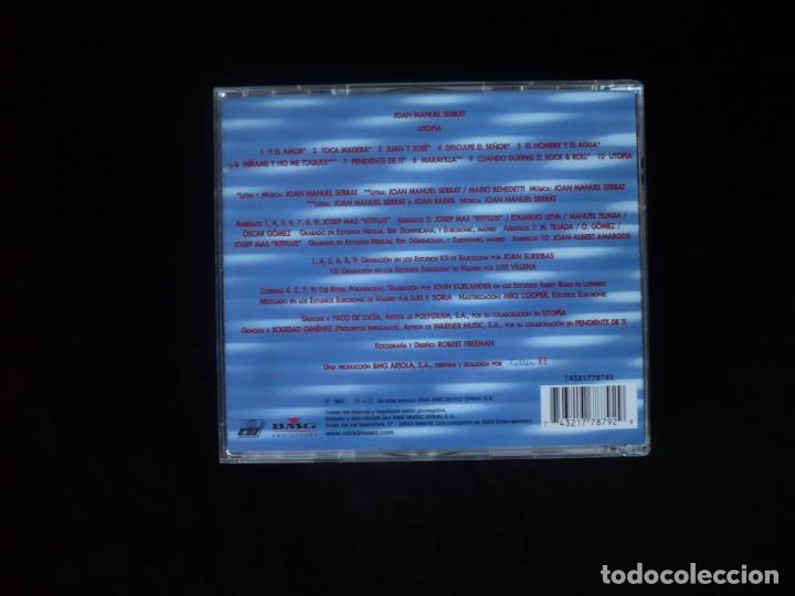 CDs de m&uacute;sica: joan manuel serrat - utopia - 10 temas - cd como nuevo - Foto 2