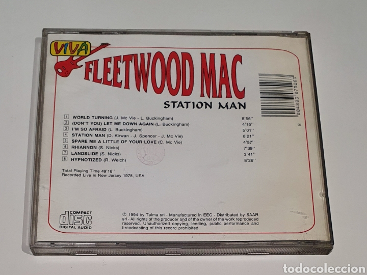 CDs de m&uacute;sica: FLEETWOOD MAC / CD LIVE / STATION MAN - Foto 3