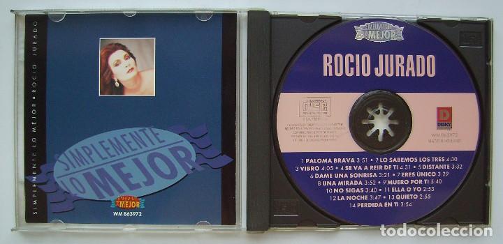 CDs de m&uacute;sica: ROC&Iacute;O JURADO, SIMPLEMENTE LO MEJOR. CDs. - Foto 2