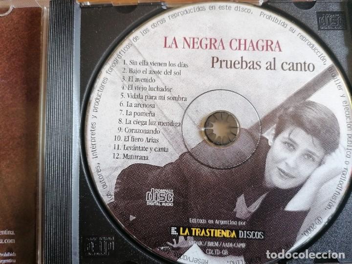 CDs de m&uacute;sica: CD La negra chagra Pruebas al canto - Foto 2