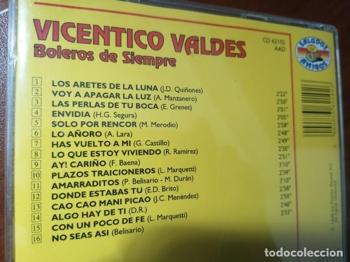CDs de m&uacute;sica: CD VICENTICO VALDES BOLEROS DE SIEMPRE - Foto 2