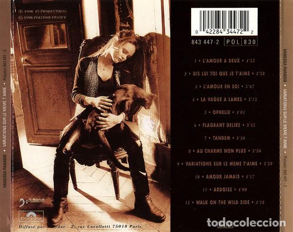 CDs de m&uacute;sica: Vanessa Paradis - Variations Sur Le M&ecirc;me TAime - CD - Foto 2