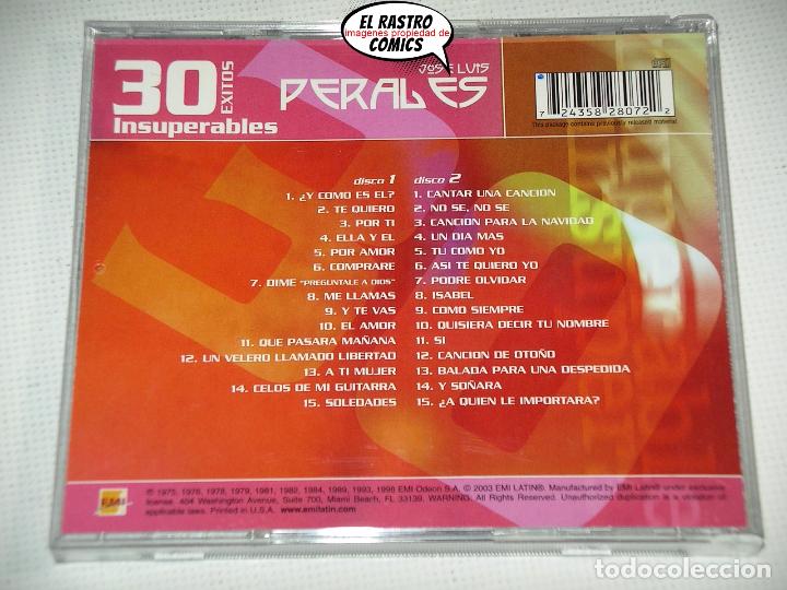CDs de m&uacute;sica: Jos&eacute; Luis Perales, 30 &Eacute;xitos Insuperables, doble, con dos CD - Foto 2