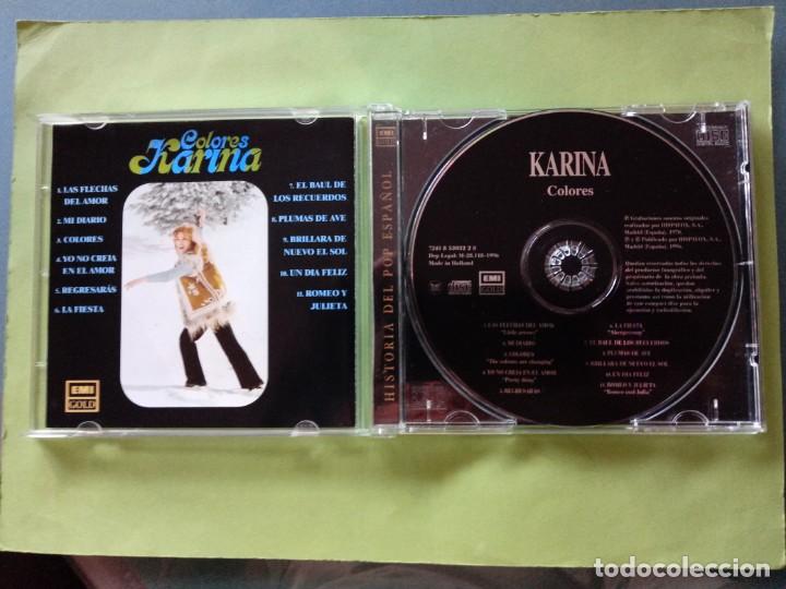CDs de m&uacute;sica: CD. KARINA. COLORES. 1996. - Foto 3