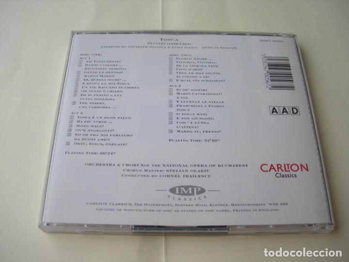 CDs de m&uacute;sica: TOSCA / CORNEL TRAILESCU / 2 CDS - Foto 2
