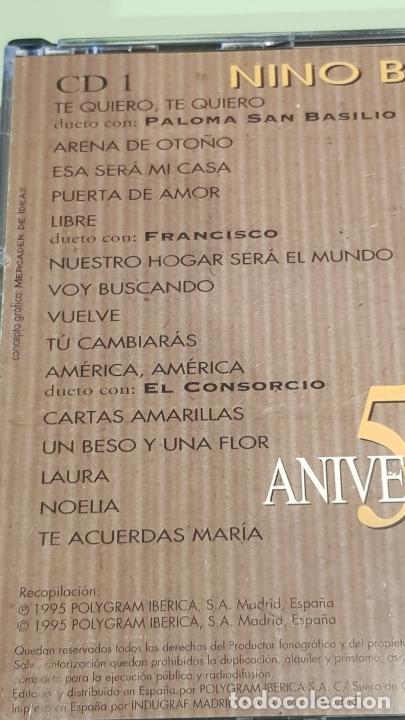 CDs de Música: NINO BRAVO / 50 ANIVERSARIO / DOBLE CD - POLYDOR-1995 / 30 TEMAS / MUY BUENA CALIDAD. - Foto 5 - 293537928