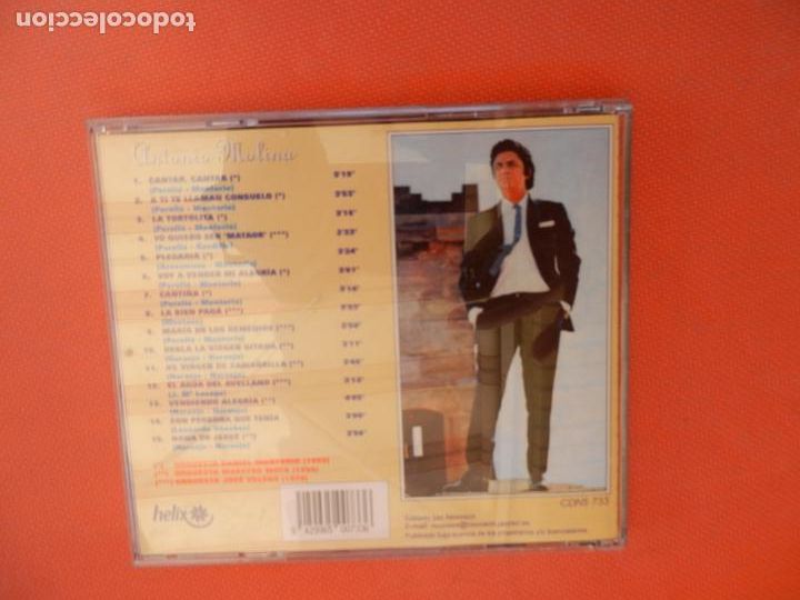 CDs de m&uacute;sica: ANTONIO MOLINA - CD - PREGONERO DE COPLAS -2000 - Foto 3