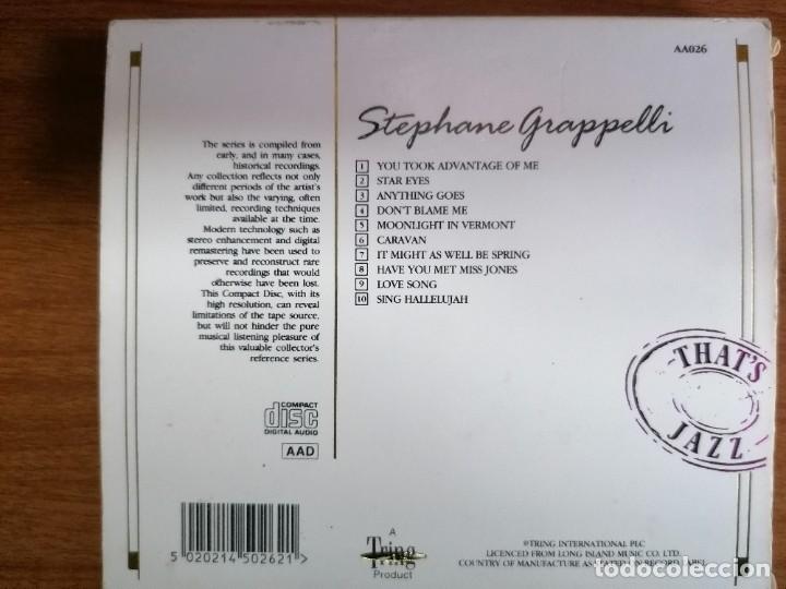 CDs de m&uacute;sica: CD St&eacute;phane Grappelli &lrm;&ndash; 10 Reflective Recordings - Foto 2