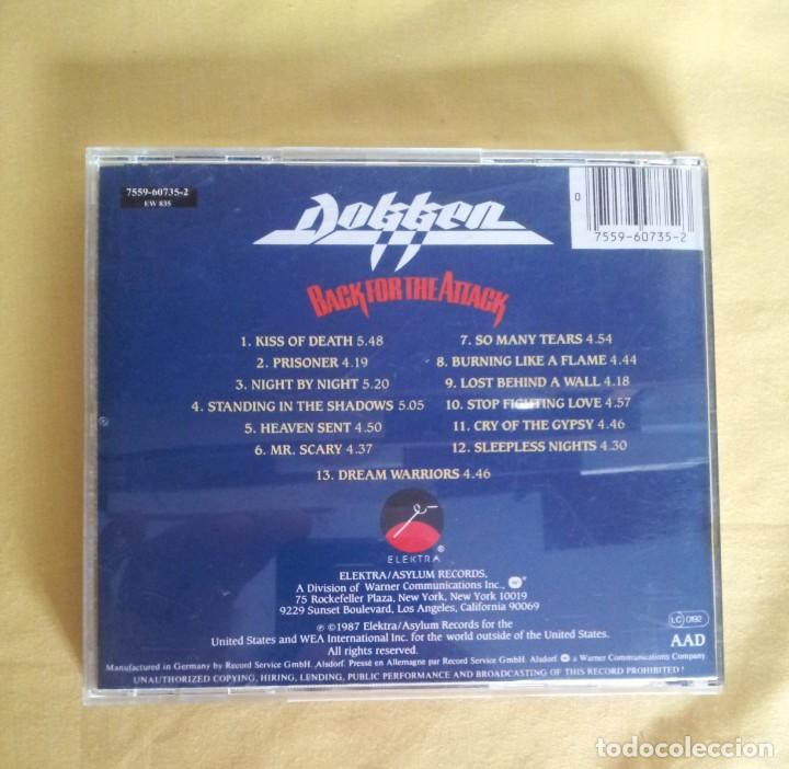 CDs de m&uacute;sica: DOKKEN - BACK FOR THE ATTACK - CD, ELEKTRA 1987 - Foto 2