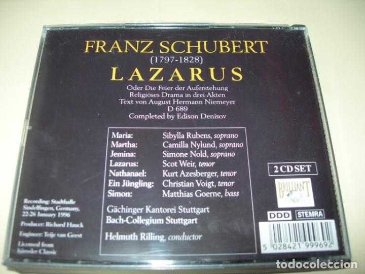 CDs de m&uacute;sica: LAZARUS / ORATORIO / HELMUTH RILLING / 2 CDS + LIBRETTO - Foto 2