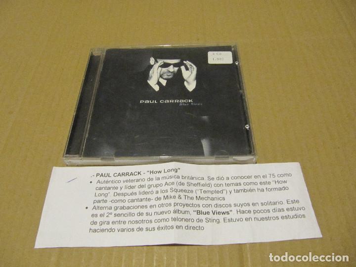 CDs de m&uacute;sica: PAUL CARRACK - BLUE VIEWS CD CADENA 100 - Foto 1
