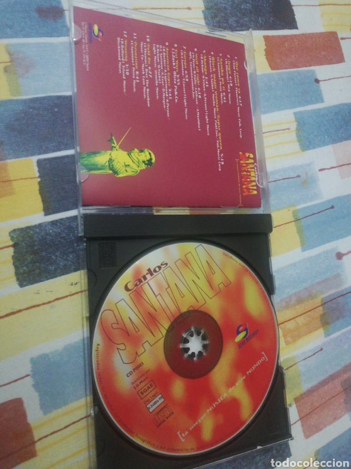CDs de m&uacute;sica: CARLOS SANTANA cd 12 Grandes &Eacute;xitos En Versi&oacute;n Original - Foto 2
