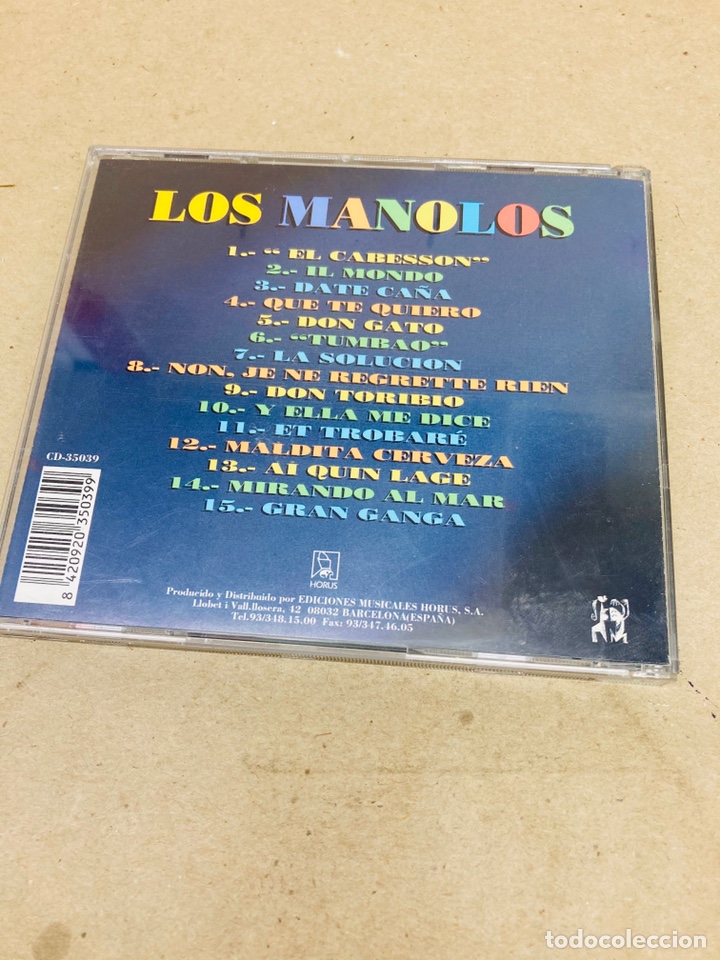 CDs de m&uacute;sica: Cd de m&uacute;sica Los Manolos /CD1 - Foto 2