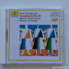 CDs de Música: DMITRI SHOSTAKOVICH, BERLINER PHILHARMONIKER, HERBERT VON KARAJAN – SYMPHONY NO. 10. Lote 216613460