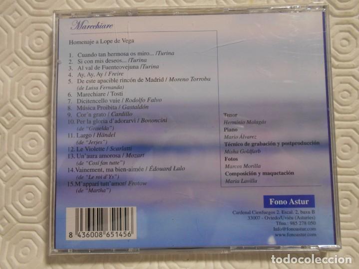 CDs de m&uacute;sica: HERMINIO MALAGAS. MARECHIARE. COMPACTO CON 15 TEMAS. - Foto 2
