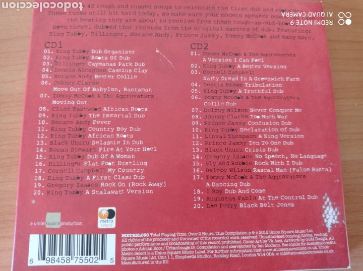 CDs de m&uacute;sica: DUB COLLECTION. Box Set Recopilatorio. - Foto 2