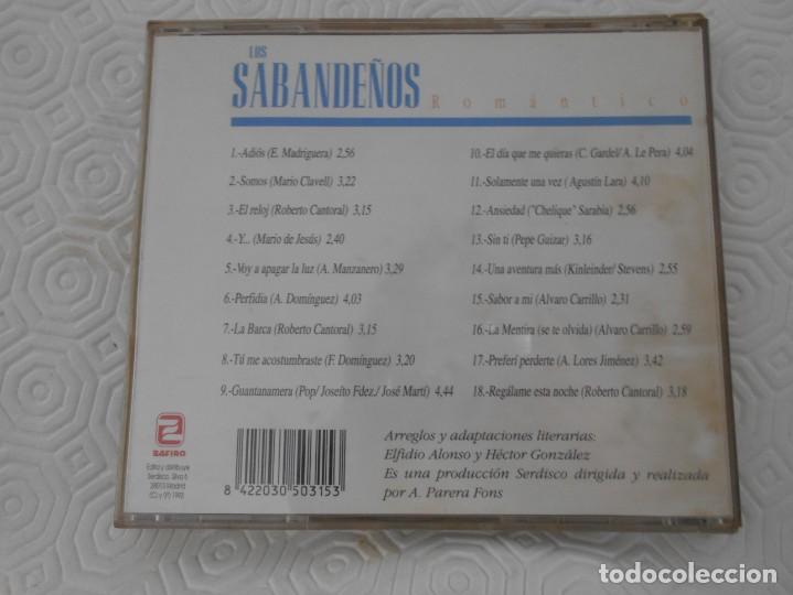 CDs de m&uacute;sica: LOS SABANDE&Ntilde;OS. ROMANTICO. COMPACTO CON 18 TEMAS - Foto 2