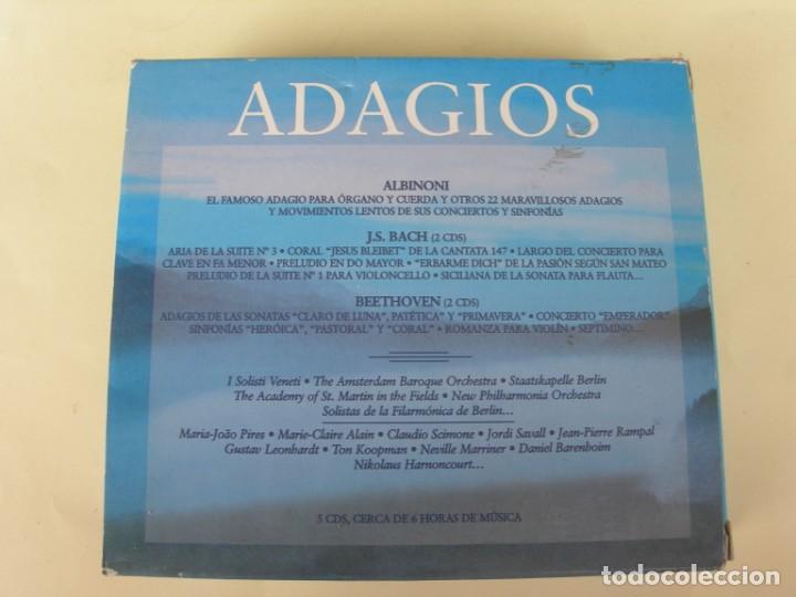 CDs de m&uacute;sica: ADAGIOS / ALBINONI / BACH / BEETHOVEN / 5 CDS - Foto 2
